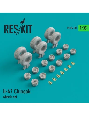 H-47 Chinook wheels set, 1/35 - ResKit Models RS35-0010