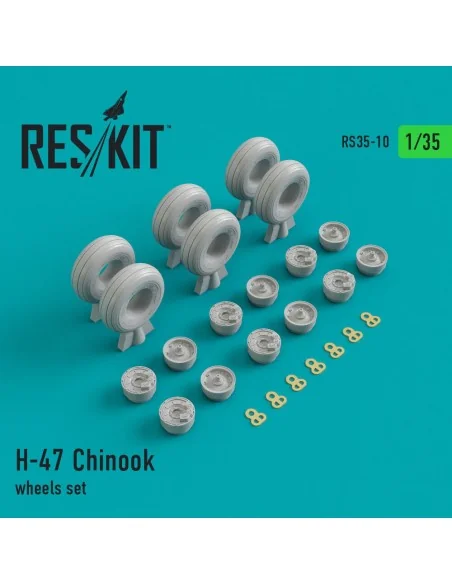 H-47 Chinook wheels set, 1/35 - ResKit Models RS35-0010