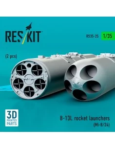 B-13L rocket launchers (2 pcs) (Mi-8/24) (3D printed), 1/35 - ResKi... 2
