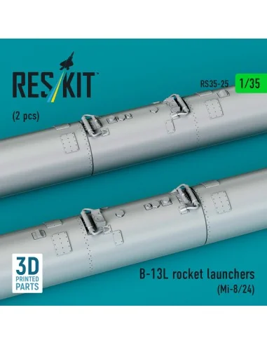 B-13L rocket launchers (2 pcs) (Mi-8/24) (3D printed), 1/35 - ResKi...