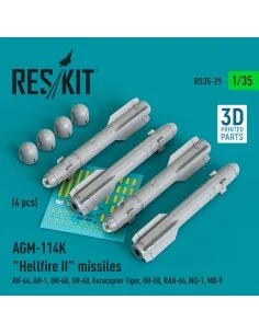 AGM-114K Hellfire II missiles (4 pcs) (AH-64, AH-1, UH-60, SH-60, E...
