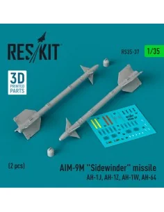 AIM-9M Sidewinder missile (AH-1J, AH-1Z, AH-1W, AH-64) (2 pcs) (3D ...