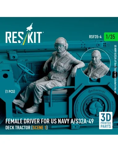 Female driver for US NAVY A/S32A-49 Deck Tractor (scene 1) (1 pcs) ...
