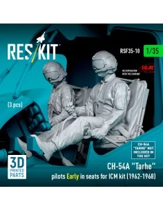 CH-54A Tarhe pilots Early in seats for ICM kit (1962-1968) (3 pcs) ... 2