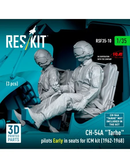 CH-54A Tarhe pilots Early in seats for ICM kit (1962-1968) (3 pcs) ...