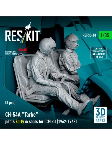 CH-54A Tarhe pilots Early in seats for ICM kit (1962-1968) (3 pcs) ...