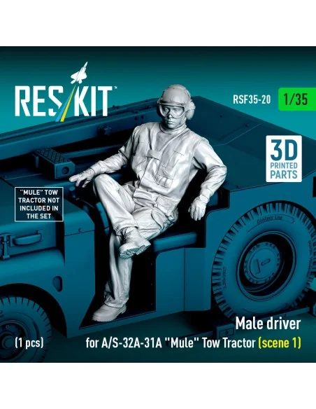 Male driver for A/S-32A-31A Mule Tow Tractor (scene 1) (1 pcs) (3D ...