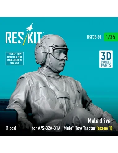 Male driver for A/S-32A-31A Mule Tow Tractor (scene 1) (1 pcs) (3D ...