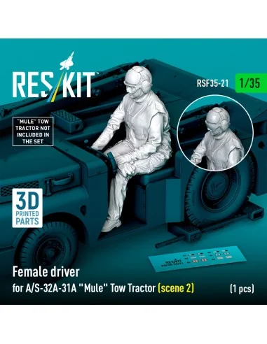 Female driver for A/S-32A-31A Mule Tow Tractor (scene 2) (1 pcs) (3...