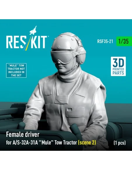 Female driver for A/S-32A-31A Mule Tow Tractor (scene 2) (1 pcs) (3...