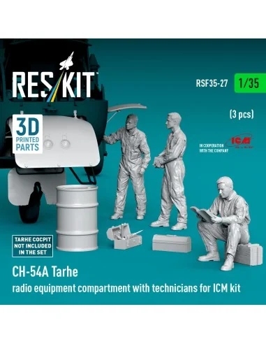 CH-54A Tarhe radio equipment compartment with technicians (3 pcs) (...