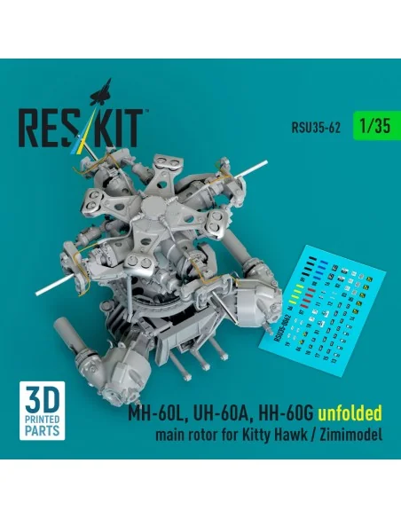 MH-60L, UH-60A, HH-60G unfolded main rotor for Kitty Hawk / Zimimod...