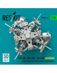 MH-60L, UH-60A, HH-60G unfolded main rotor for Kitty Hawk / Zimimod... 2