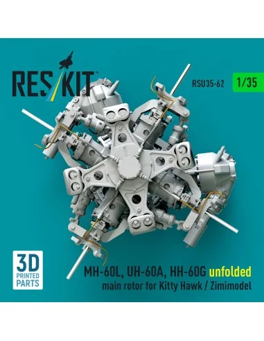 MH-60L, UH-60A, HH-60G unfolded main rotor for Kitty Hawk / Zimimod...