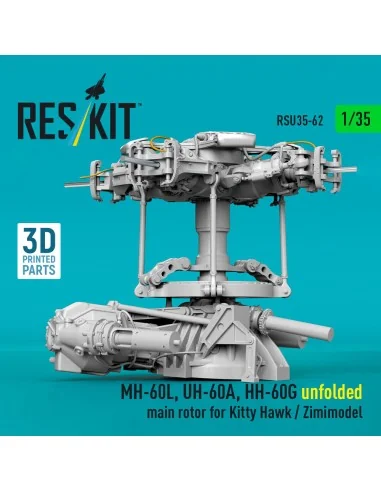 MH-60L, UH-60A, HH-60G unfolded main rotor for Kitty Hawk / Zimimod...