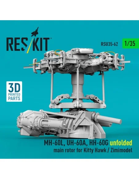 MH-60L, UH-60A, HH-60G unfolded main rotor for Kitty Hawk / Zimimod...