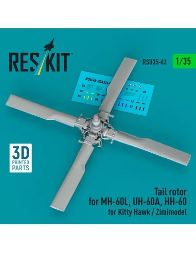 Tail rotor for MH-60L, UH-60A, HH-60 for Kitty Hawk / Zimimodel (3D...