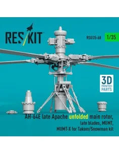 AH-64E late Apache unfolded main rotor, late blades, MUMT, MUMT-X f... 2