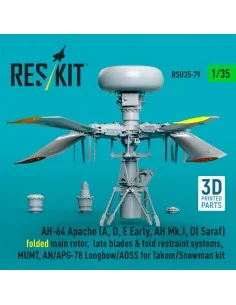 AH-64E late Apache folded main rotor, late blades & fold restraint ... 2