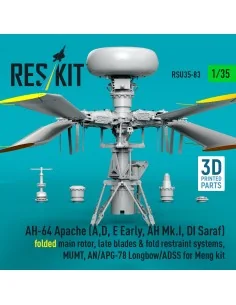 AH-64 Apache (A, D, E Early, AH Mk.I, DI Saraf) folded main rotor, ... 2