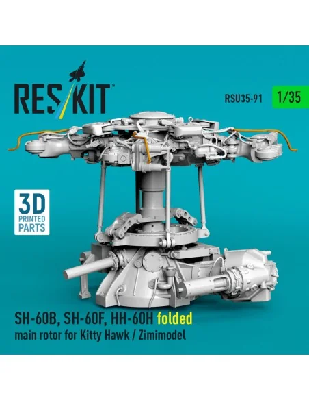 SH-60B, SH-60F, HH-60H folded main rotor for Kitty Hawk / Zimimodel...