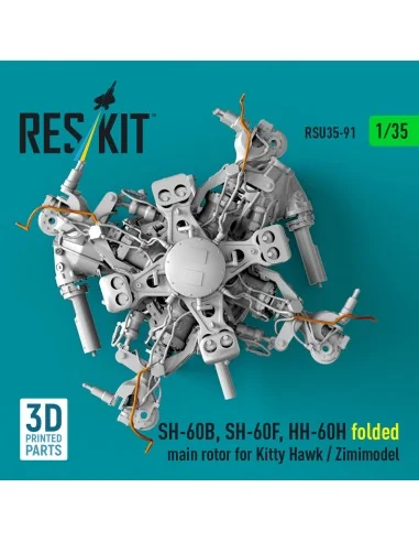 SH-60B, SH-60F, HH-60H folded main rotor for Kitty Hawk / Zimimodel...
