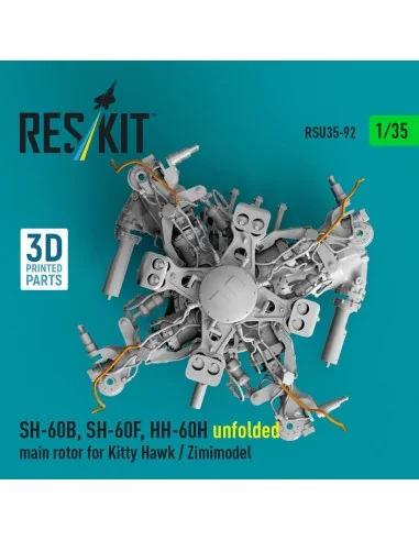 SH-60B, SH-60F, HH-60H unfolded main rotor for Kitty Hawk / Zimimod...