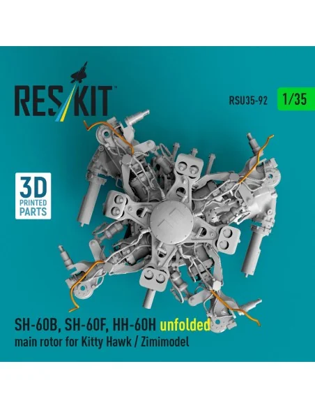SH-60B, SH-60F, HH-60H unfolded main rotor for Kitty Hawk / Zimimod...