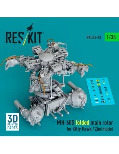 MH-60S folded main rotor for Kitty Hawk / Zimimodel (3D Printed), 1...