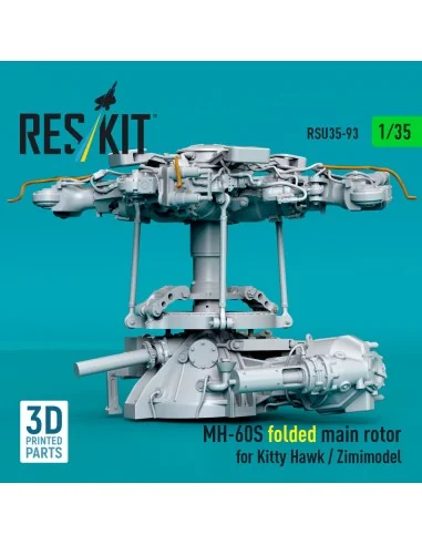 MH-60S folded main rotor for Kitty Hawk / Zimimodel (3D Printed), 1...