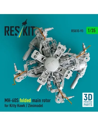 MH-60S folded main rotor for Kitty Hawk / Zimimodel (3D Printed), 1...