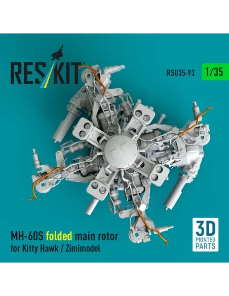 MH-60S folded main rotor for Kitty Hawk / Zimimodel (3D Printed), 1...