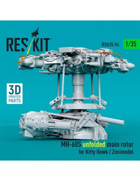 MH-60S unfolded main rotor for Kitty Hawk / Zimimodel (3D Printed),...