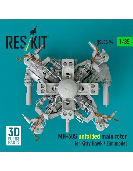 MH-60S unfolded main rotor for Kitty Hawk / Zimimodel (3D Printed),...