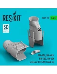 MH-60L, MH-60S, HH-60G, HH-60H exhaust for Kitty Hawk / Zimimodel k...