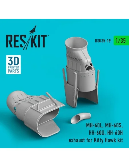 MH-60L, MH-60S, HH-60G, HH-60H exhaust for Kitty Hawk / Zimimodel k...