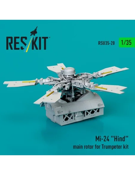 Mi-24 Hind main rotor for Trumpeter kit (3D Printed), 1/35 - ResKit...