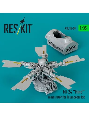 Mi-24 Hind main rotor for Trumpeter kit (3D Printed), 1/35 - ResKit...