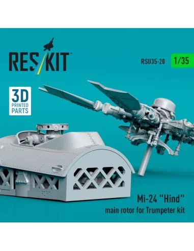 Mi-24 Hind main rotor for Trumpeter kit (3D Printed), 1/35 - ResKit...