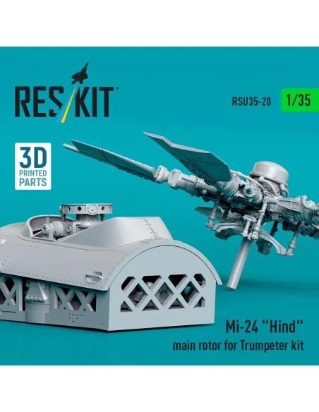 Mi-24 Hind main rotor for Trumpeter kit (3D Printed), 1/35 - ResKit...