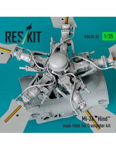 Mi-24 Hind main rotor for Trumpeter kit (3D Printed), 1/35 - ResKit...