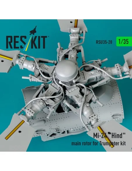 Mi-24 Hind main rotor for Trumpeter kit (3D Printed), 1/35 - ResKit...