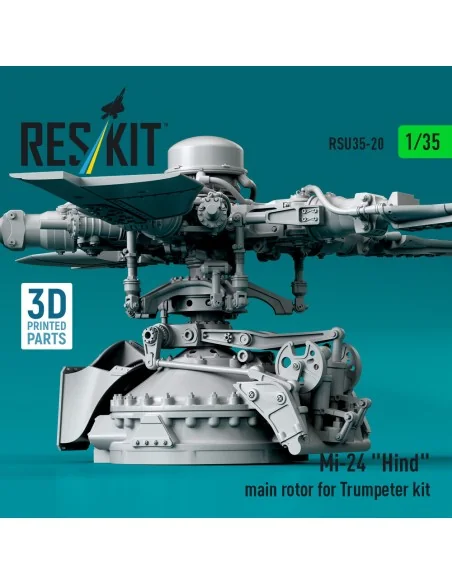 Mi-24 Hind main rotor for Trumpeter kit (3D Printed), 1/35 - ResKit...