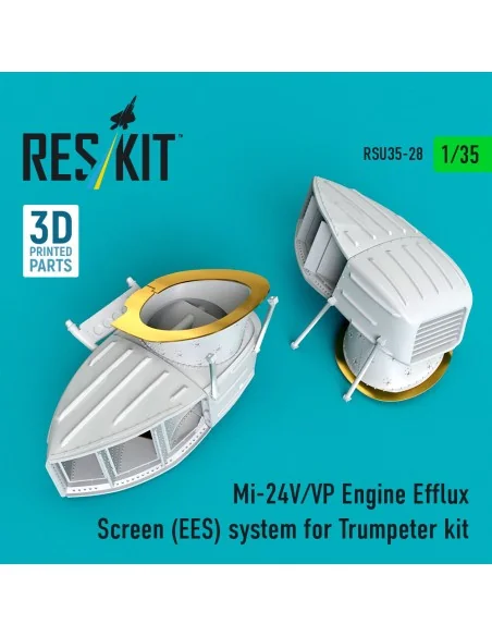 Mi-24 (V, VP) Engine Efflux Screen (EES) system for Trumpeter kit (...