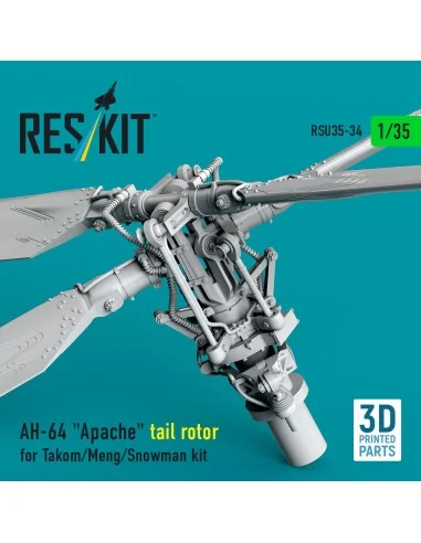 AH-64 Apache tail rotor for Takom/Meng/Snowman kit (3D Printed), 1/...