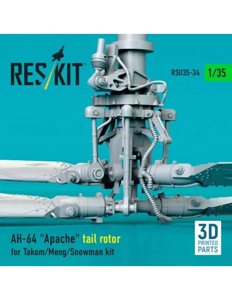 AH-64 Apache tail rotor for Takom/Meng/Snowman kit (3D Printed), 1/...