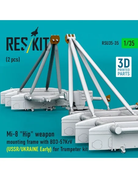 Mi-8 Hip weapon mounting frame with BD3-57KrV (USSR/UKRAINE Early) ...