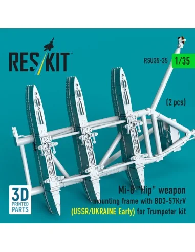 Mi-8 Hip weapon mounting frame with BD3-57KrV (USSR/UKRAINE Early) ...