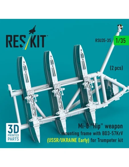 Mi-8 Hip weapon mounting frame with BD3-57KrV (USSR/UKRAINE Early) ...