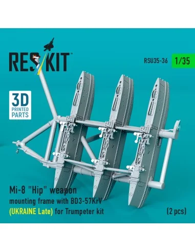 Mi-8 Hip weapon mounting frame with BD3-57KrV (UKRAINE Late) for Tr...